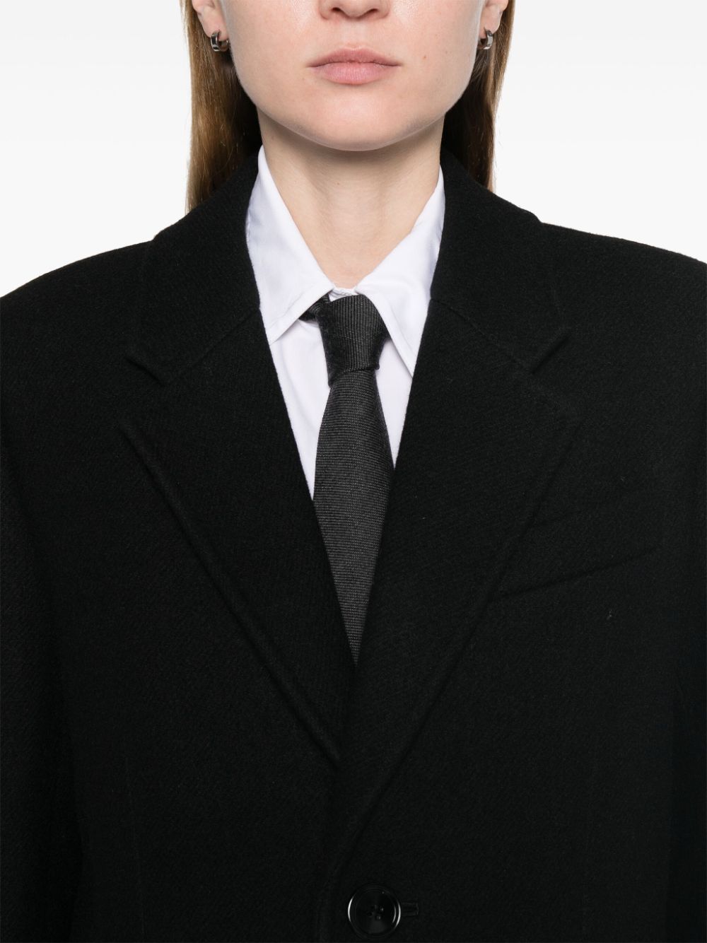 Ami Paris Coats Black Ami Paris