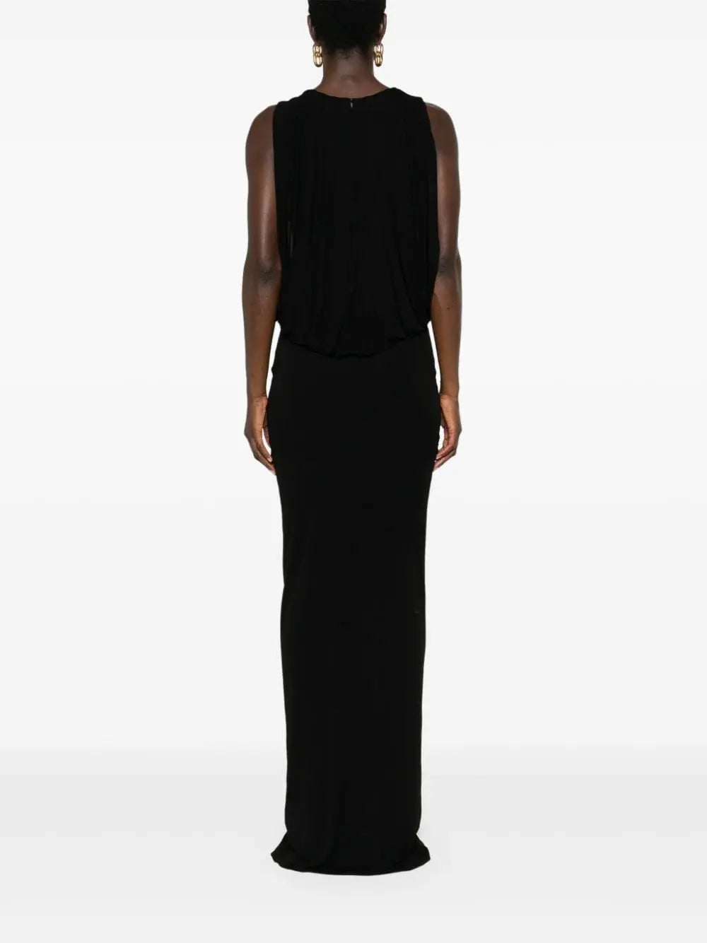 Saint Laurent draped maxi dress Saint Laurent