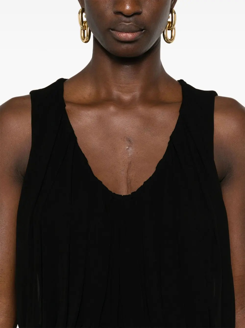 Saint Laurent draped maxi dress Saint Laurent