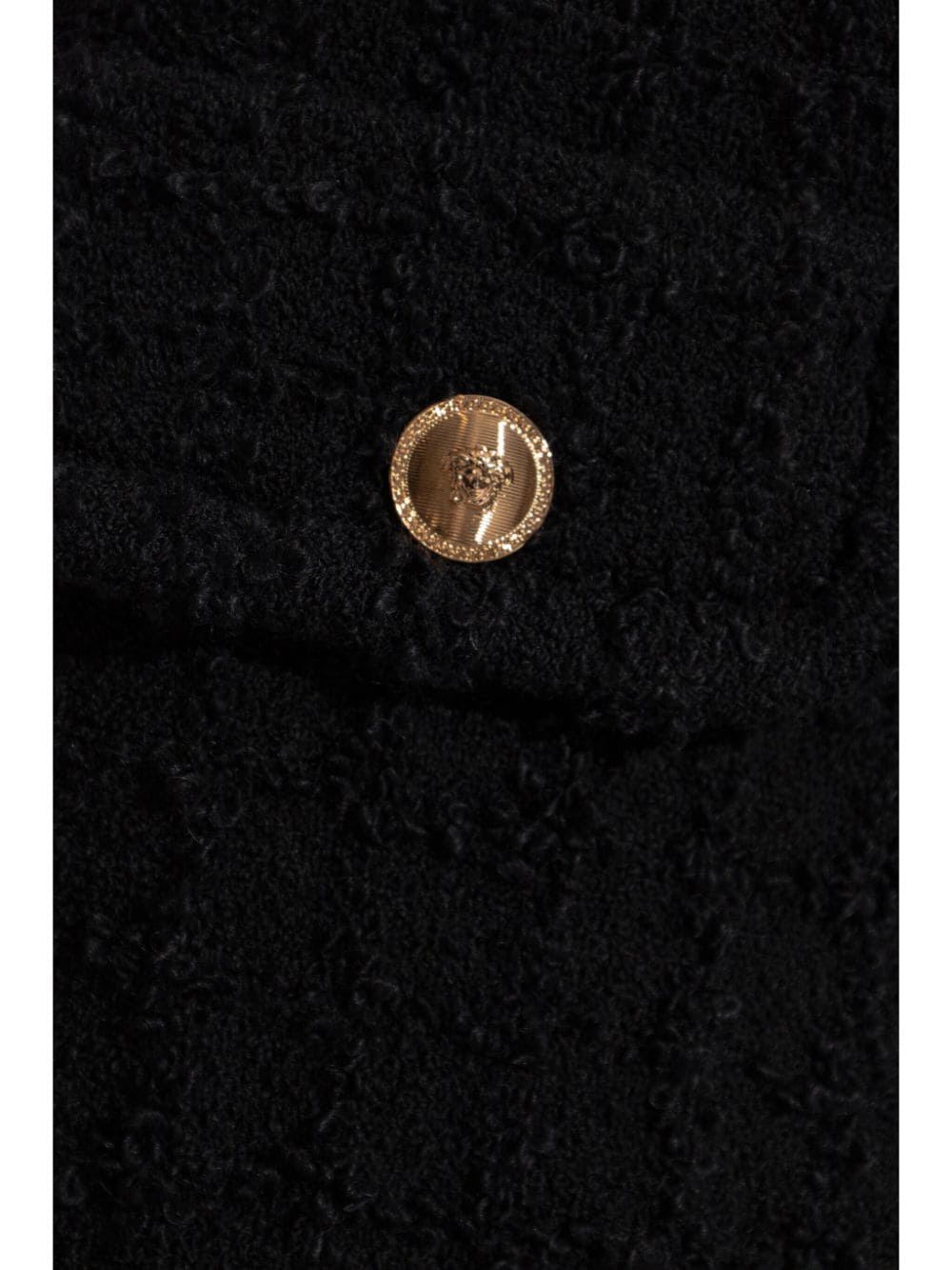 Versace Heritage tweed mini shorts Versace