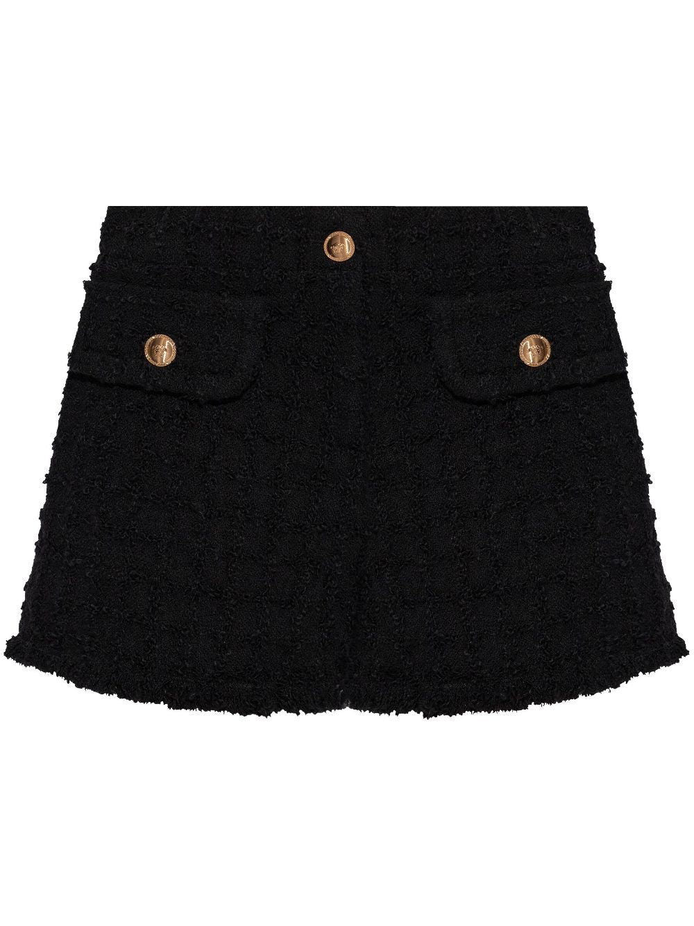 Versace Heritage tweed mini shorts Versace