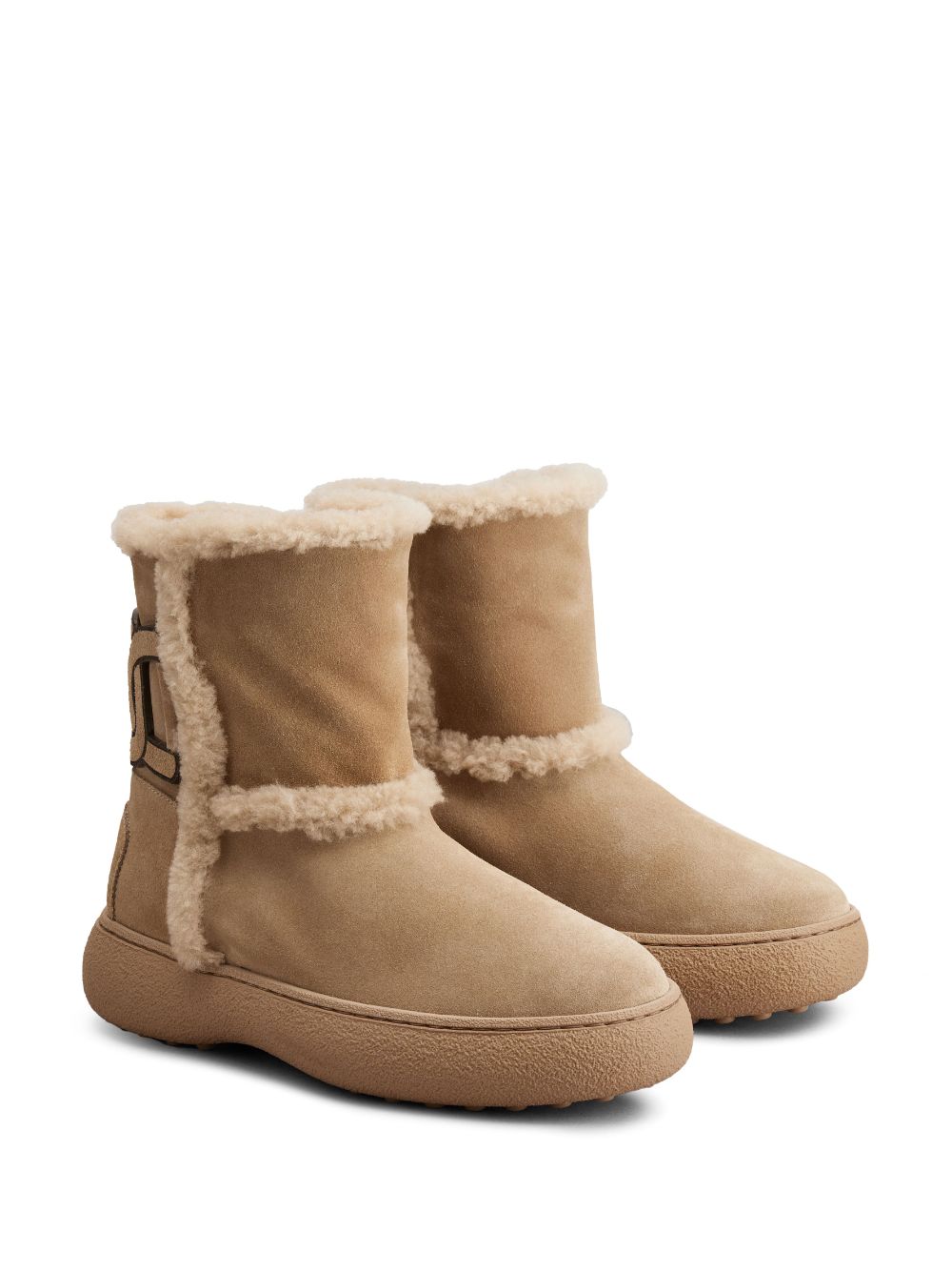 Tod's Kate suede and shearling ankle boots Tod'S
