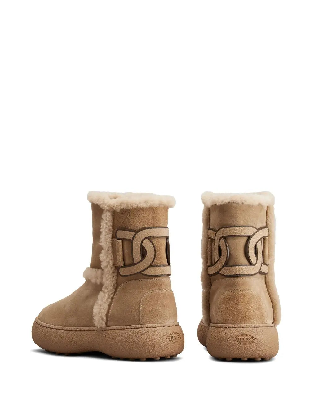 Tod's Kate suede and shearling ankle boots Tod'S