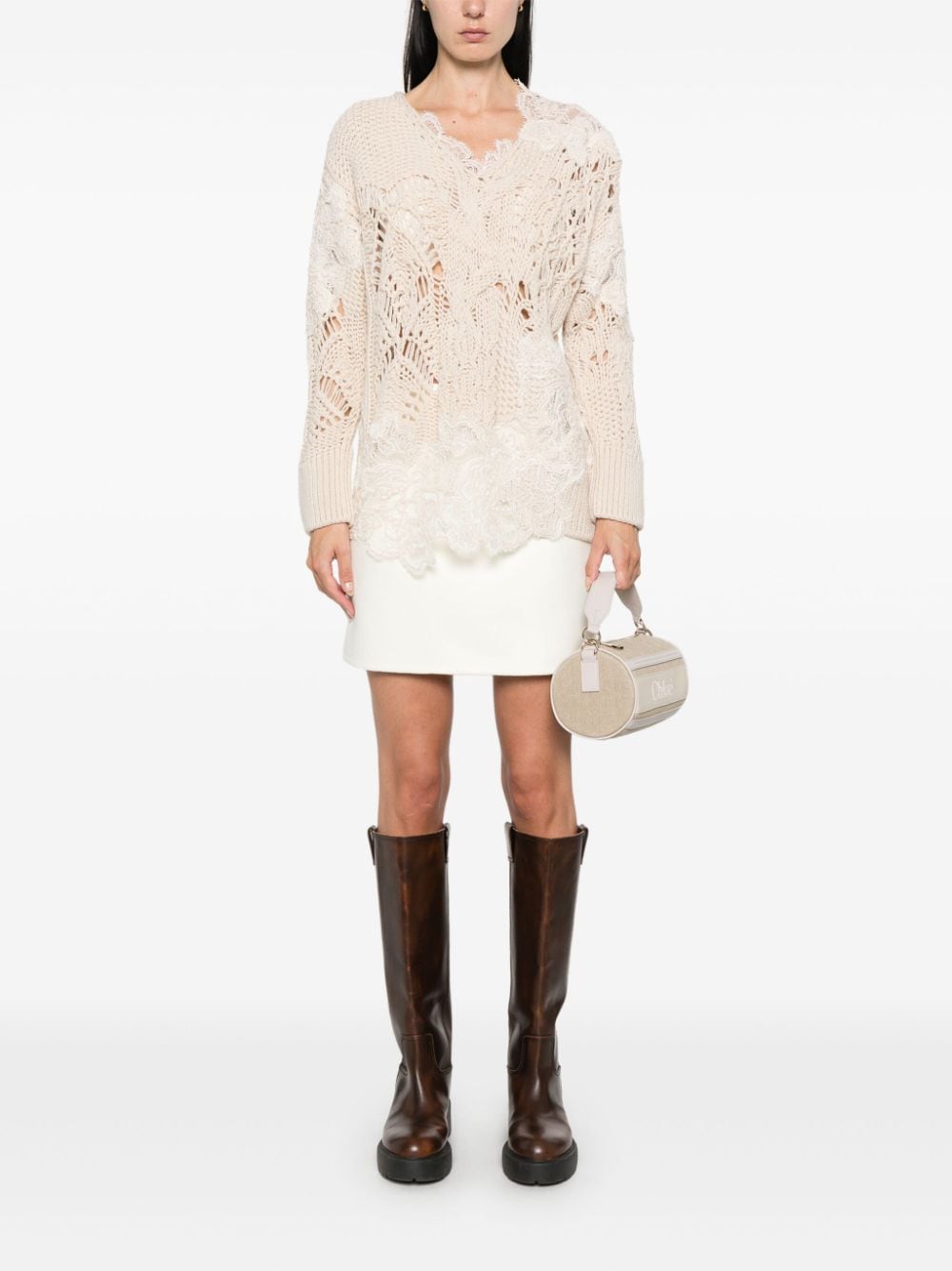 Ermanno Scervino Wool mini skirt Ermanno Scervino