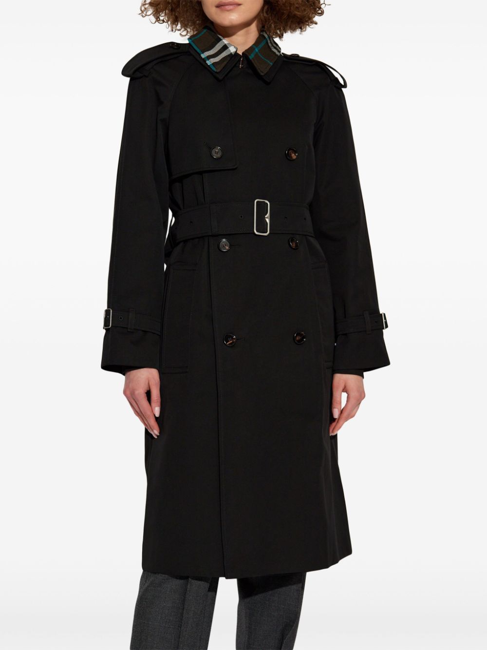 Burberry detachable-collar trench coat Burberry