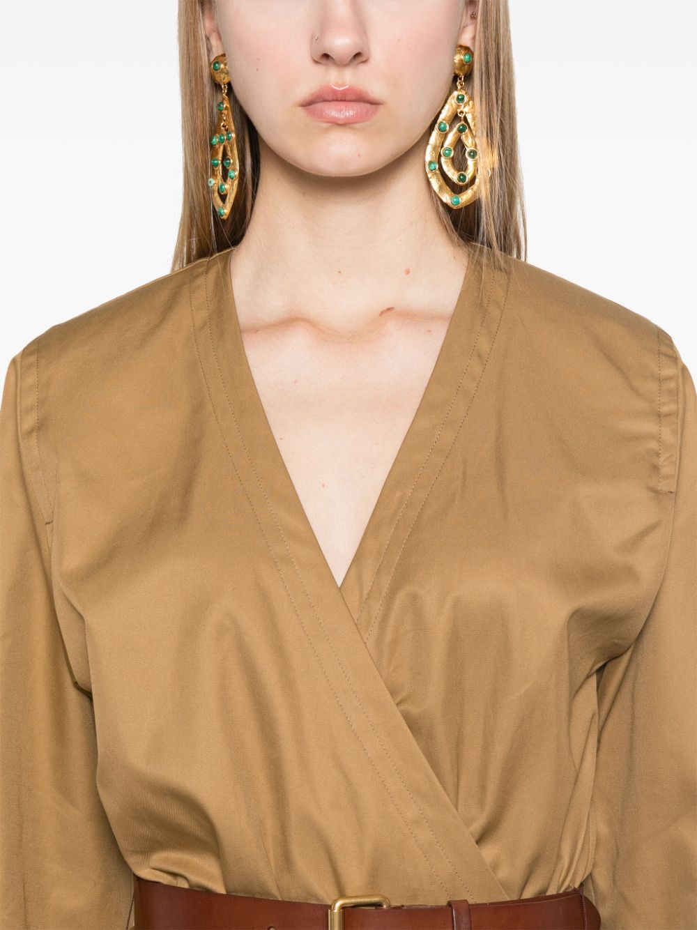 Saint Laurent belted dress Saint Laurent