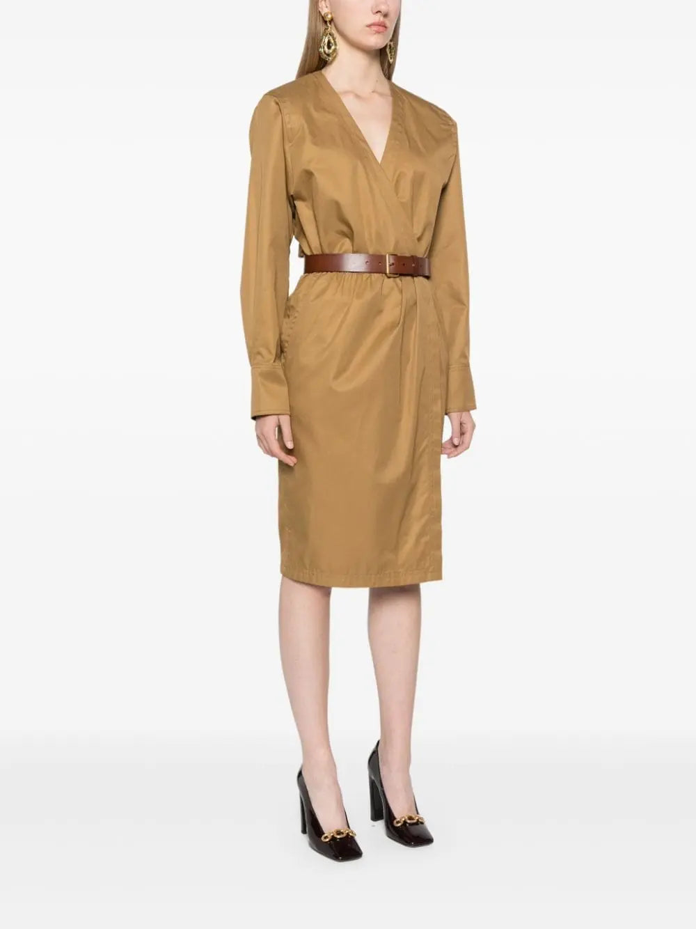 Saint Laurent belted dress Saint Laurent