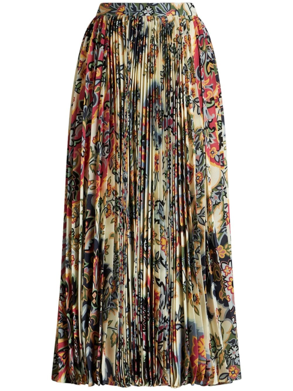 Etro Paisley-print pleated midi skirt Etro
