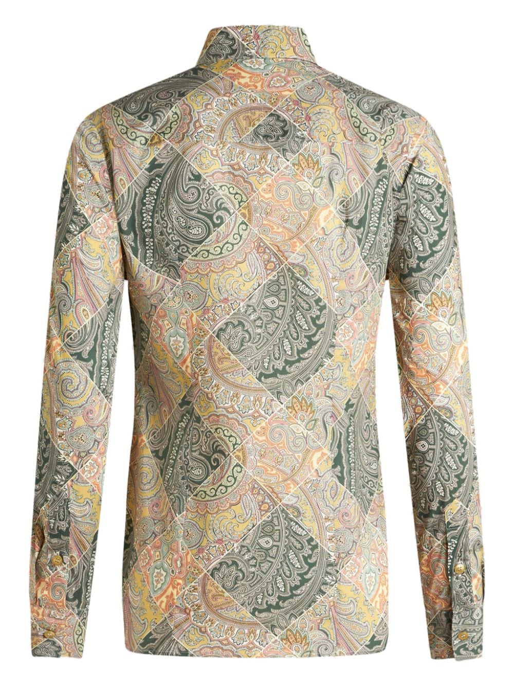 Etro Patchwork-print poplin shirt Etro