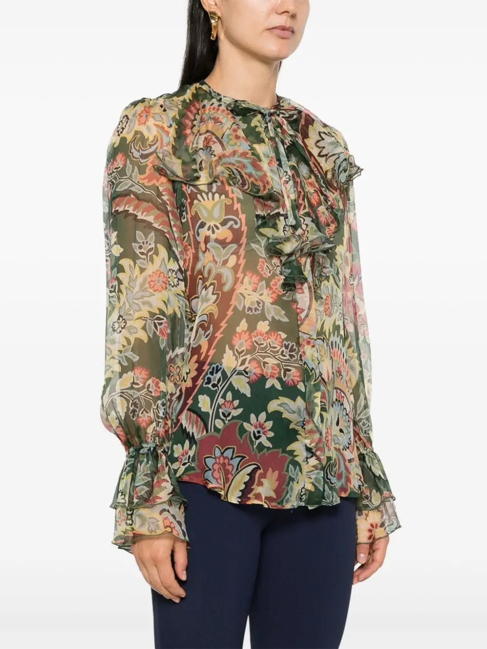 Etro Shirts Green Etro