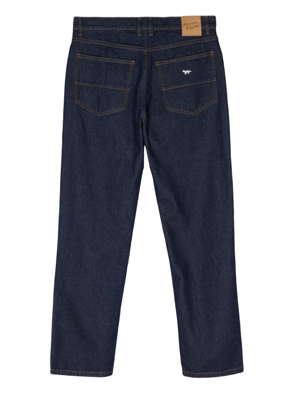 Maison Kitsuné Mid-rise straight-leg trousers Maison Kitsuné