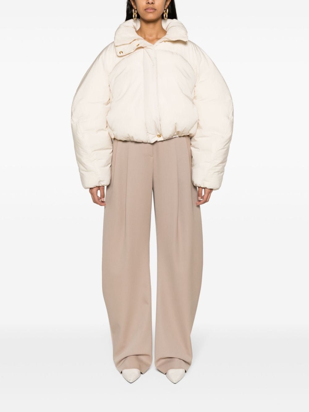 JACQUEMUS Coats White Jacquemus