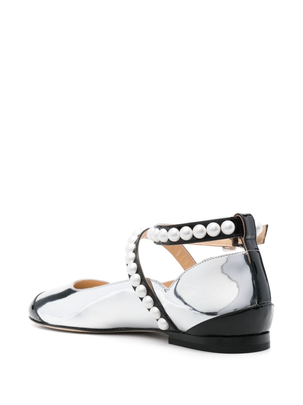 MACH & MACH Flat shoes Silver Mach & Mach