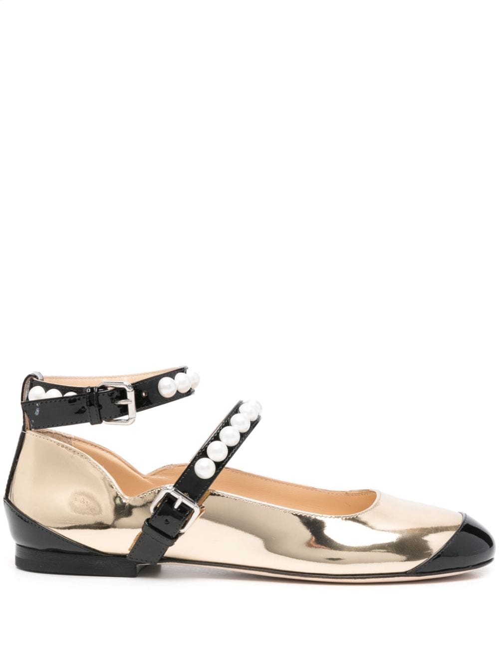 MACH & MACH Flat shoes Golden Mach & Mach