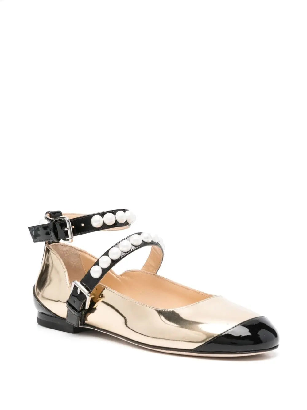 MACH & MACH Flat shoes Golden Mach & Mach