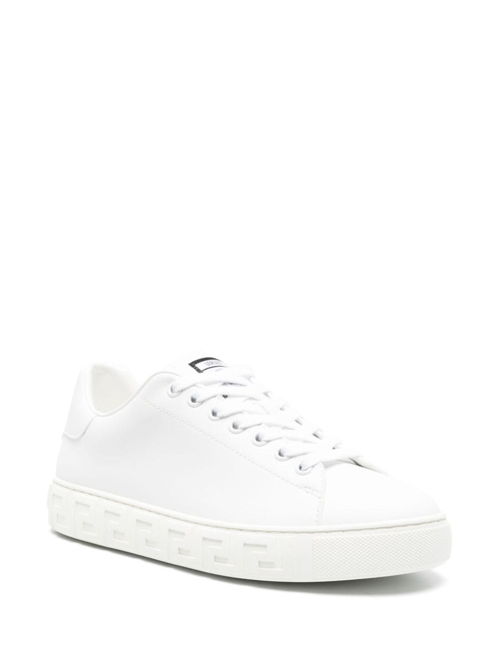 Versace greca faux leather sneakers - Gallerias