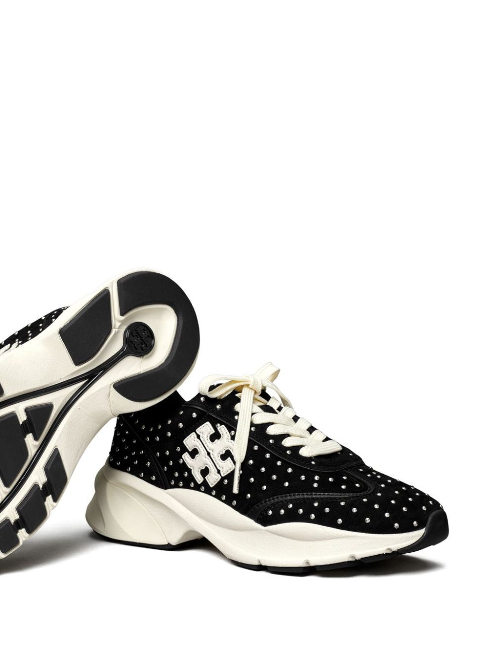 Tory Burch good luck studded trainers Tory Burch