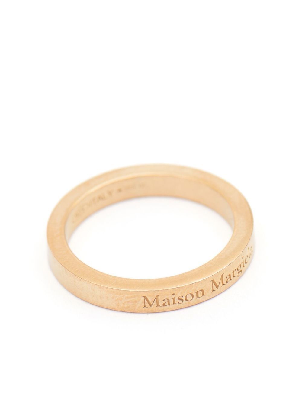 Maison Margiela logo-engraved band ring Maison Margiela