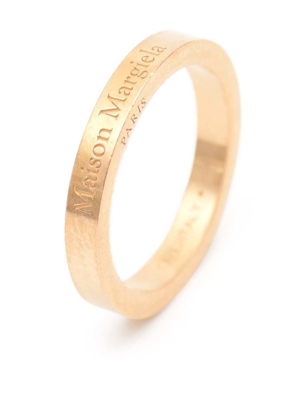 Maison Margiela logo-engraved band ring Maison Margiela