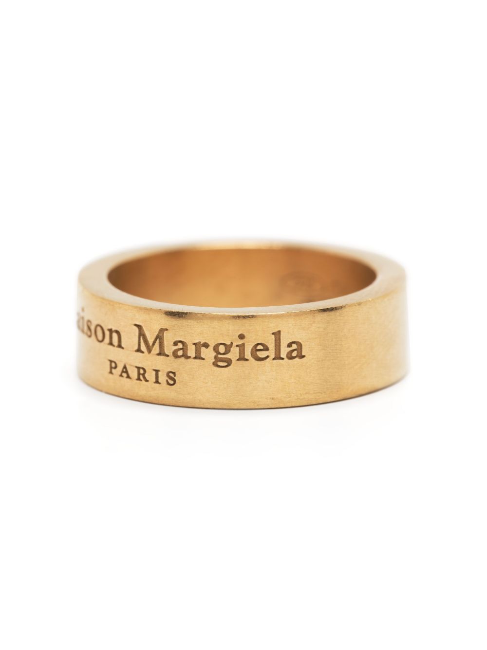 Maison Margiela engraved-logo silver ring Maison Margiela