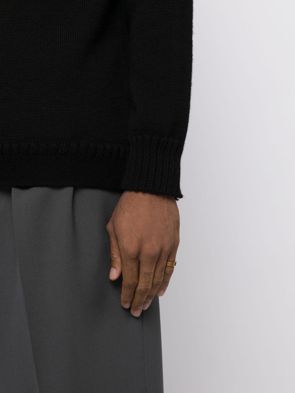 Maison Margiela engraved-logo silver ring Maison Margiela