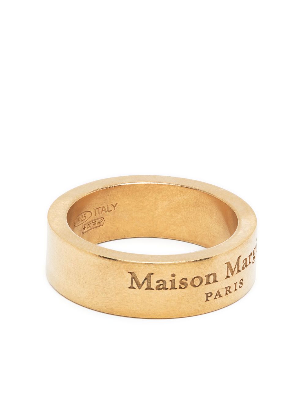 Maison Margiela engraved-logo silver ring Maison Margiela