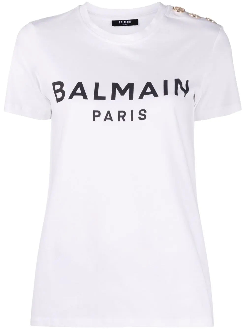 Balmain Logo Print Cotton T-shirt Balmain