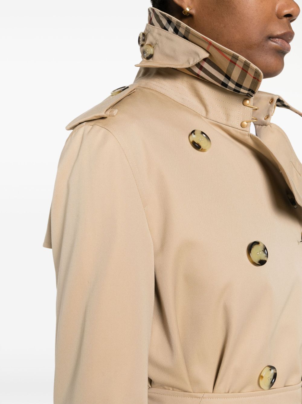 Burberry Short Kensington Heritage cotton trench coat Burberry