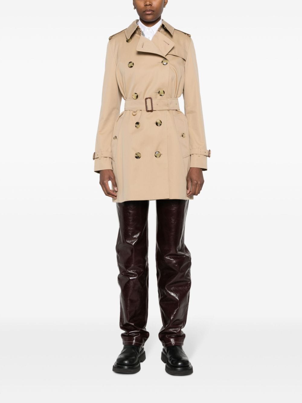 Burberry Short Kensington Heritage cotton trench coat Burberry