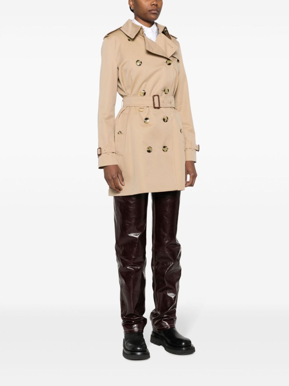 Burberry Short Kensington Heritage cotton trench coat Burberry