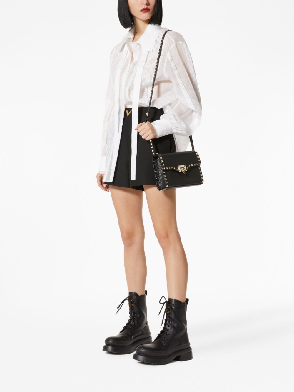 Valentino Garavani Rockstud small leather shoulder bag Valentino Garavani