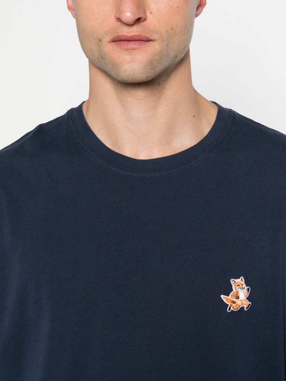 Maison Kitsuné Maison Kitsune fox motif T-shirt Maison Kitsuné