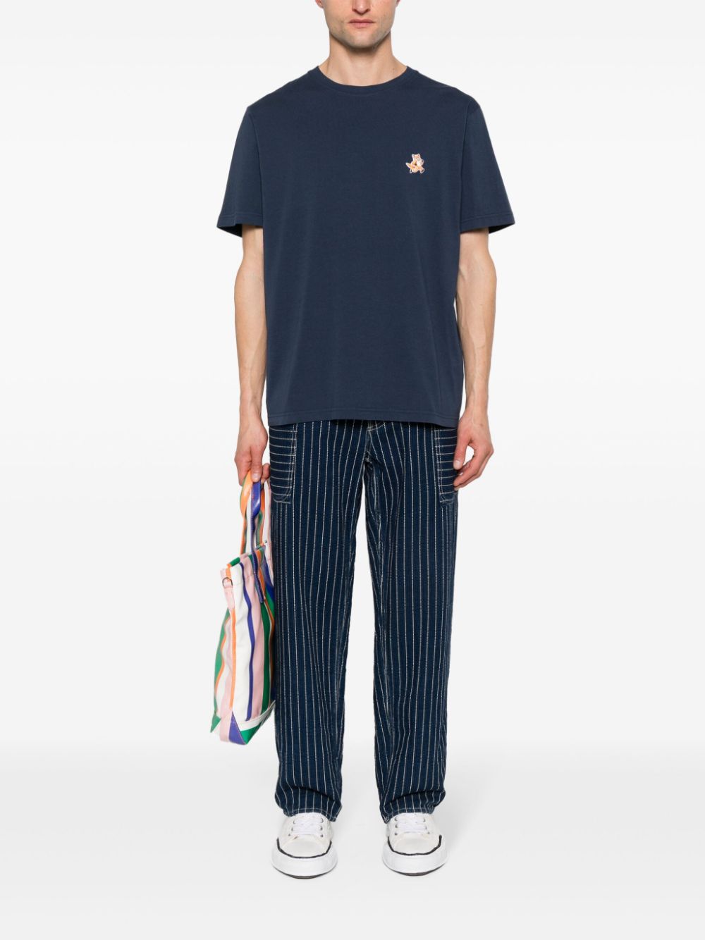 Maison Kitsuné Maison Kitsune fox motif T-shirt Maison Kitsuné