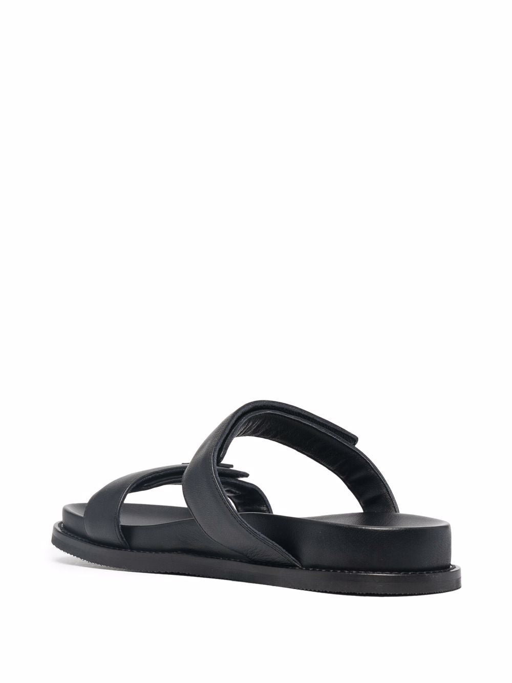 EMPORIO ARMANI EXCLUSIVE Emporio Armani double-strap leather sandals EMPORIO ARMANI EXCLUSIVE