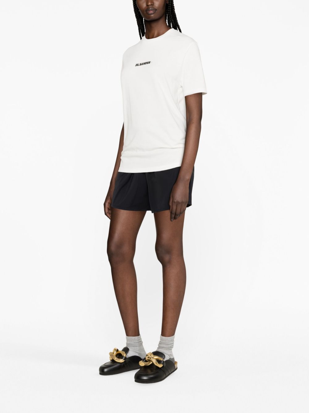 JIL SANDER PLUS T-shirts and Polos White Jil Sander Plus