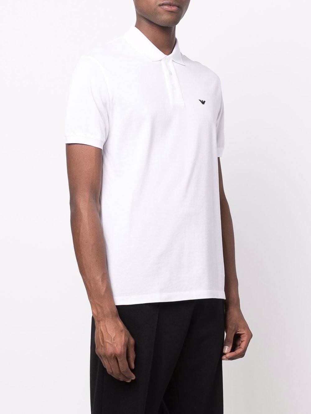 Emporio Armani logo-embroidered polo shirt Emporio Armani