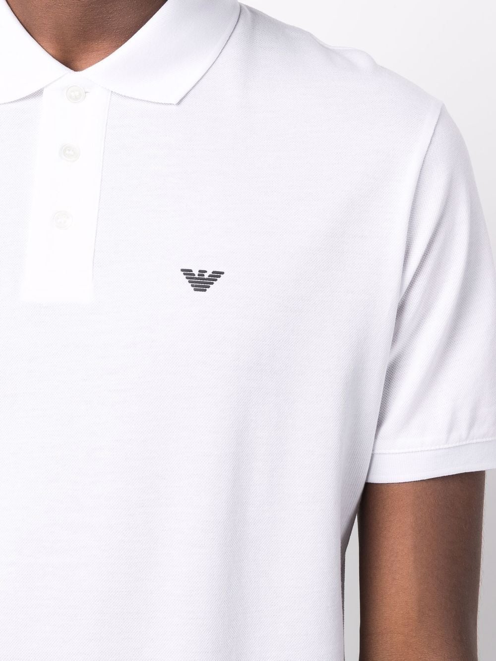 Emporio Armani logo-embroidered polo shirt Emporio Armani
