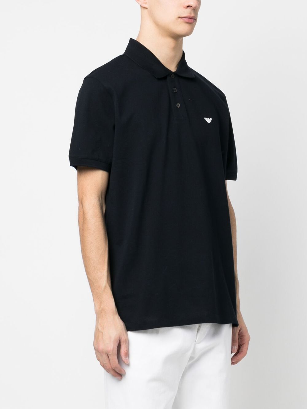 Emporio Armani logo-embroidered polo shirt Emporio Armani