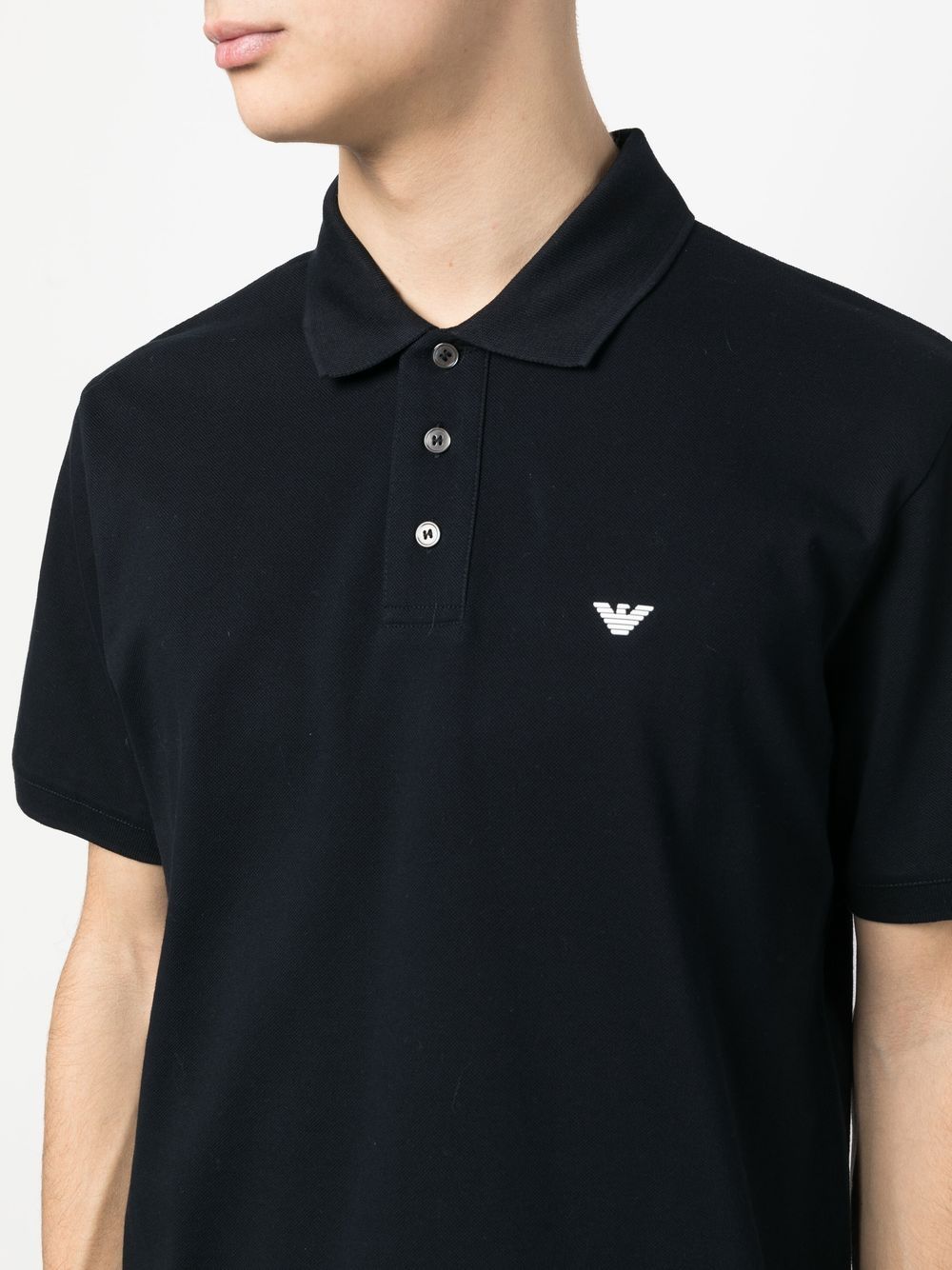 Emporio Armani logo-embroidered polo shirt Emporio Armani