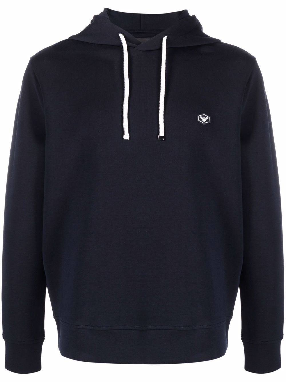 Emporio Armani long-sleeved Logo Patch Hoodie Emporio Armani