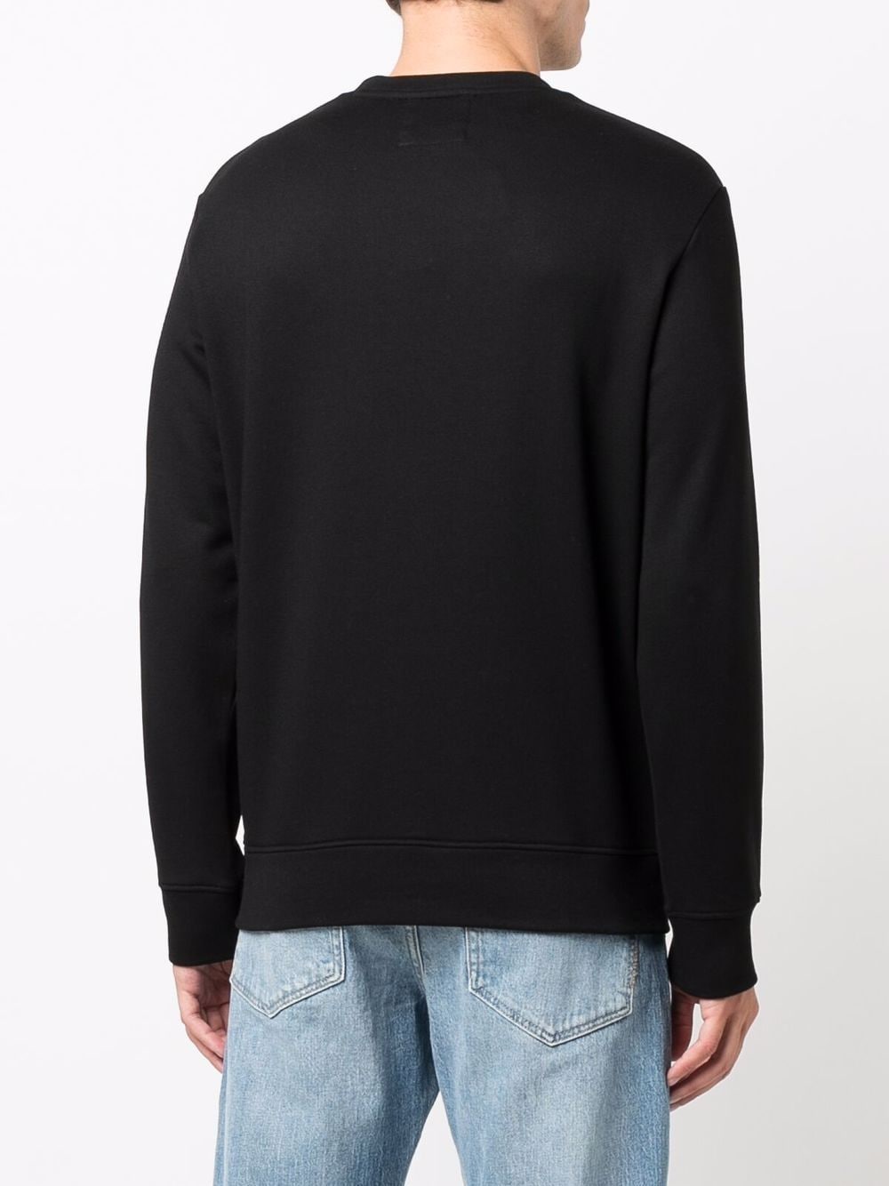 Emporio Armani Modal-blend sweatshirt with logo print Emporio Armani