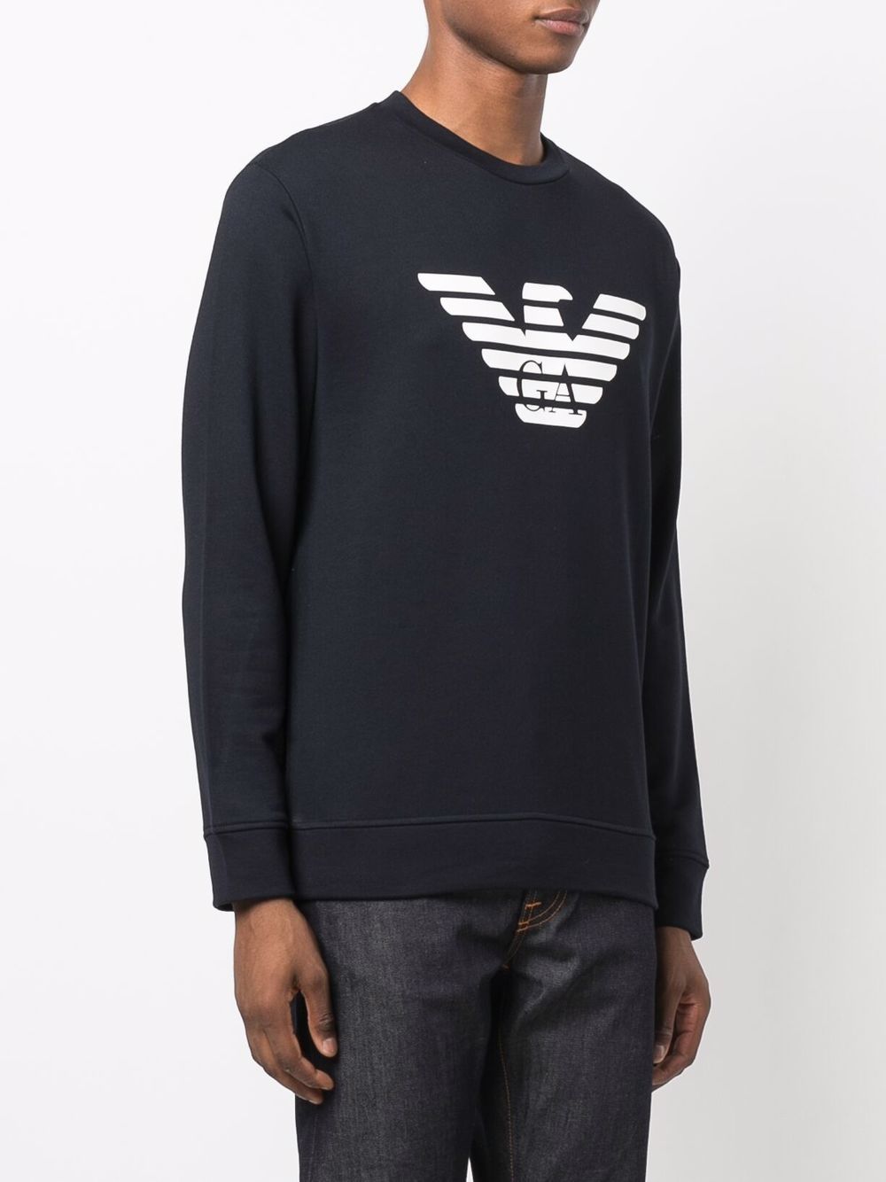 Emporio Armani Modal blend sweatshirt with logo print Emporio Armani