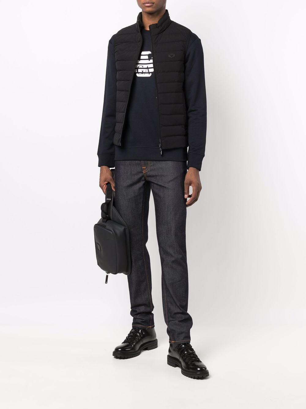 Emporio Armani Modal blend sweatshirt with logo print Emporio Armani