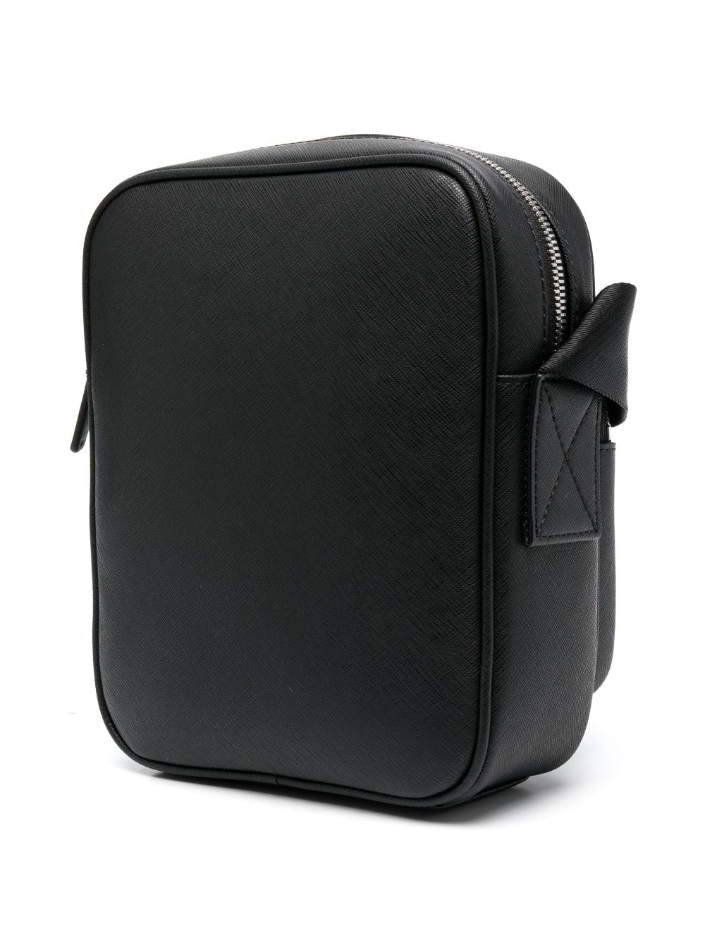 Emporio Armani logo-plaque Leather messenger bag Emporio Armani