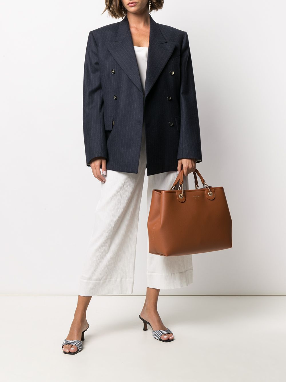 Emporio Armani logo-strap tote bag Emporio Armani