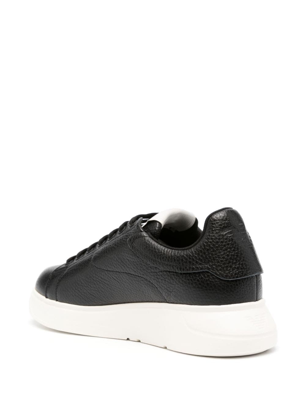 Emporio Armani tumbled leather sneakers Emporio Armani