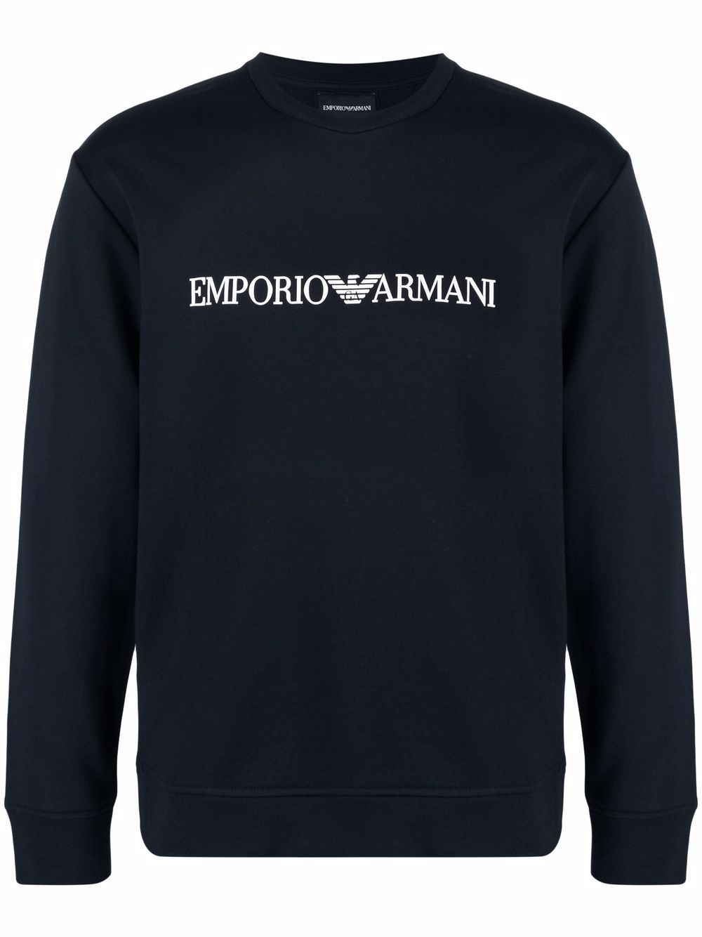 Emporio Armani Modal-blend sweatshirt with logo print Emporio Armani
