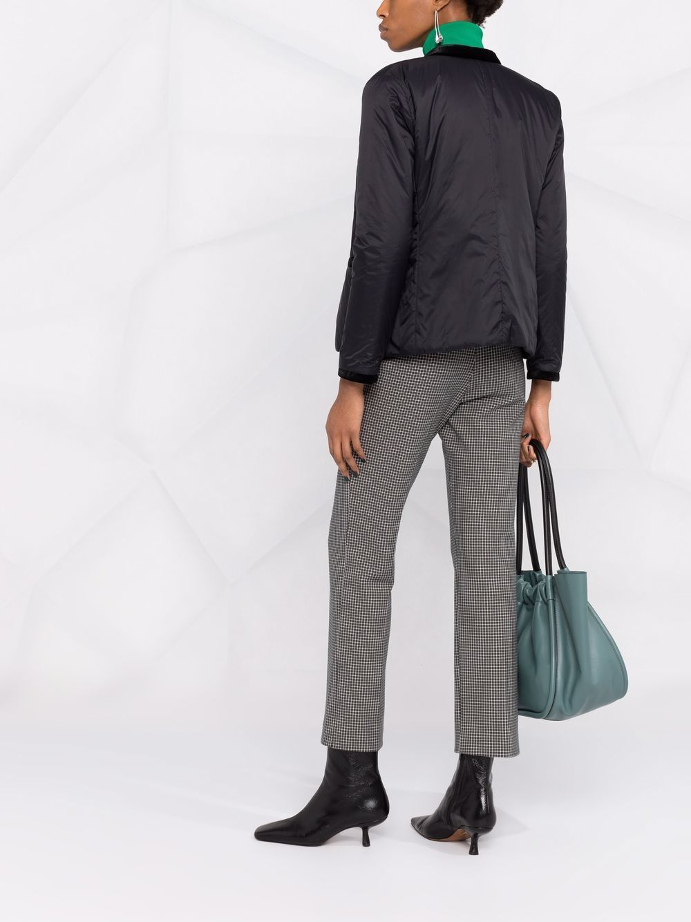 Emporio Armani Nylon reversible guru-collared jacket Emporio Armani