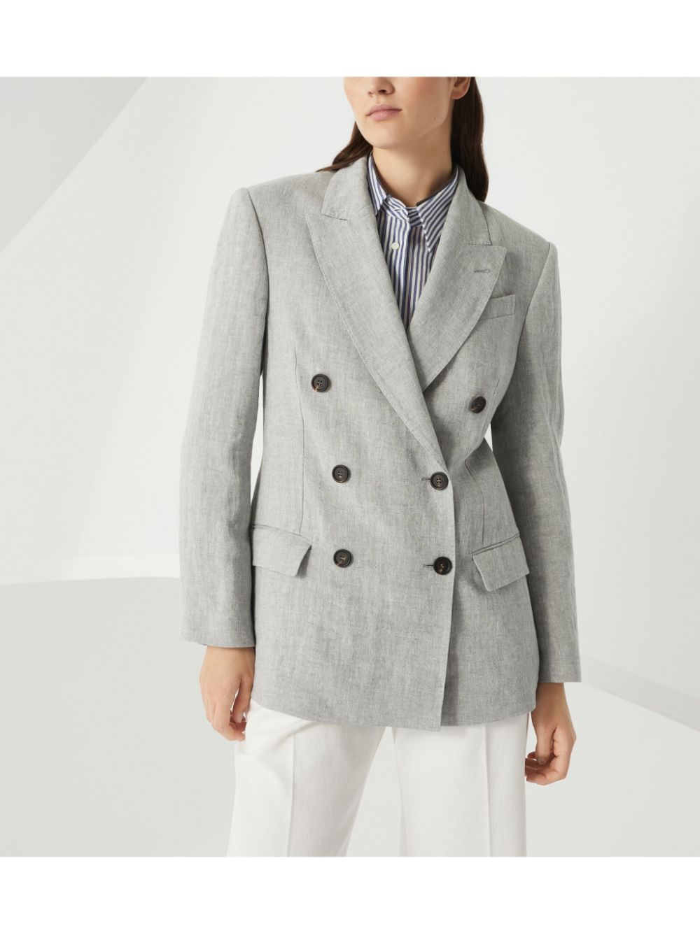 Brunello Cucinelli Jackets Light Grey Brunello Cucinelli