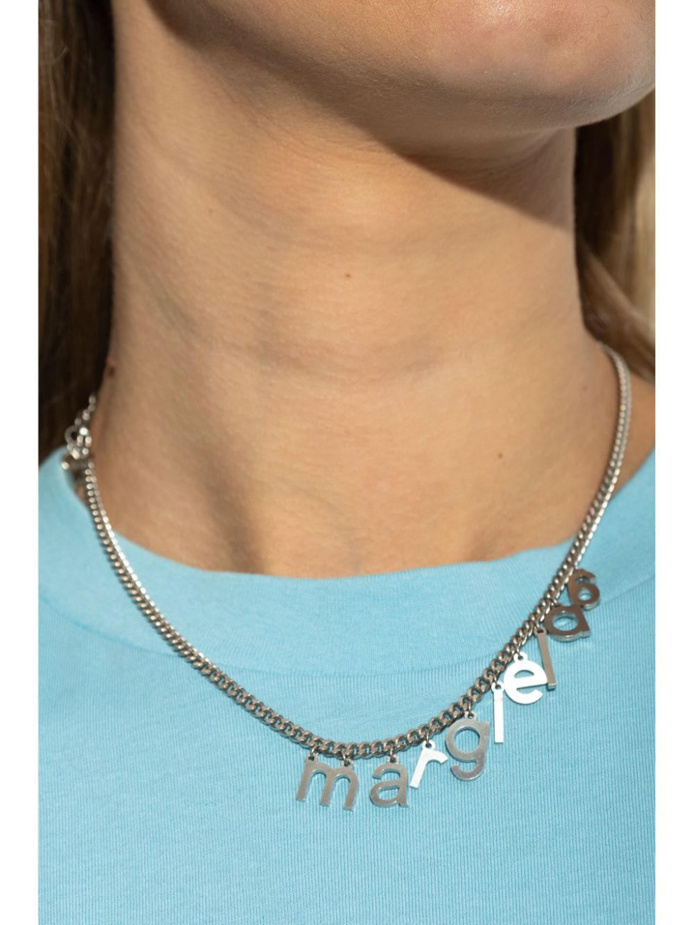 MM6 Maison Margiela logo-lettering necklace MM6 Maison Margiela
